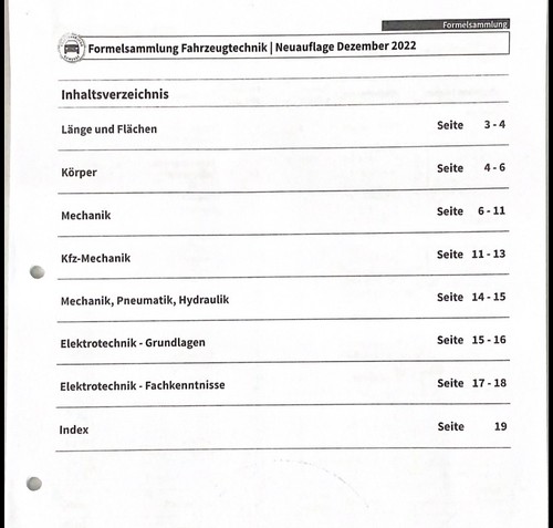 Formelsammlung fahrzeugtechnik - formelsammlung,