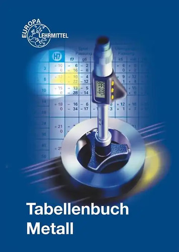 Tabellenbuch metall ohne - tabellenbuch,