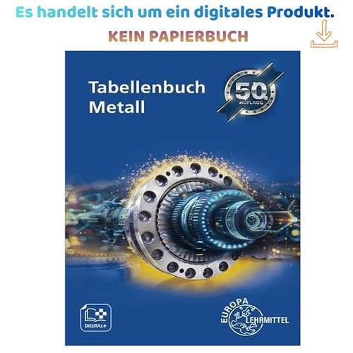 Tabellenbuch metall mit - tabellenbuch,