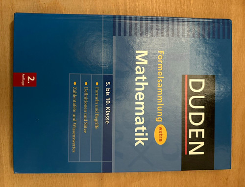 Duden formelsammlung extra - formelsammlung,